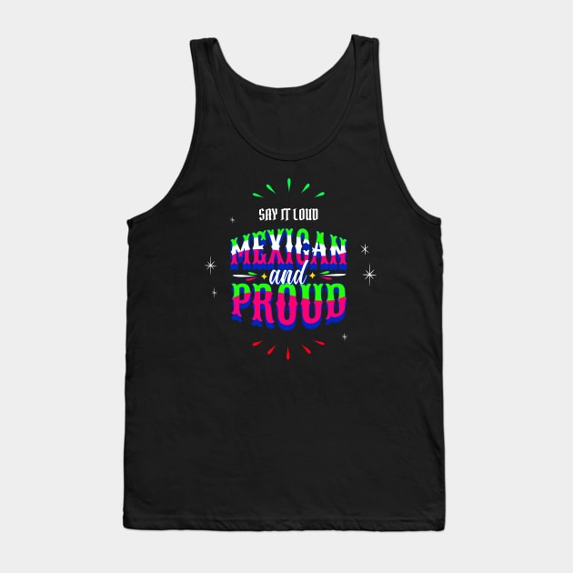 Mexican Pride Mexico Tank Top by Tip Top Tee's